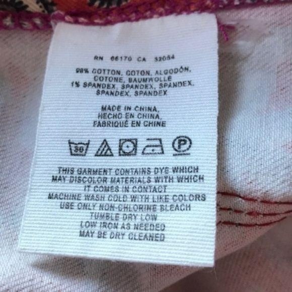 Anthro Pilcro Paisley Pattern Denim Pencil Skirt - Picture 8 of 8